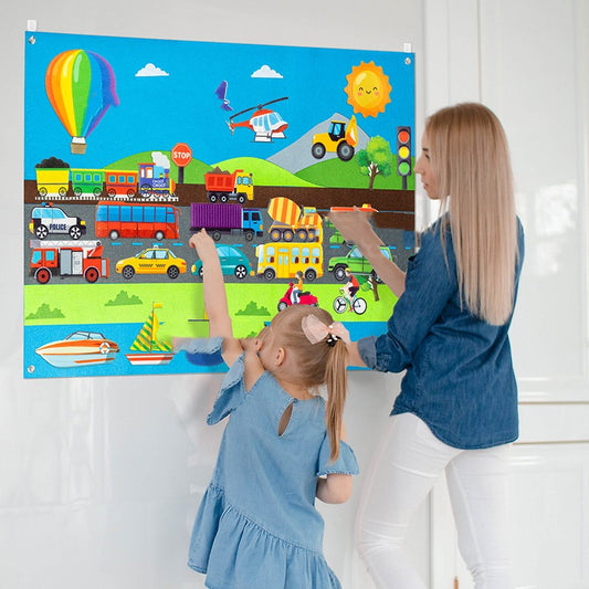 Felt Busy Board Children's Puzzle Science And Education Toys