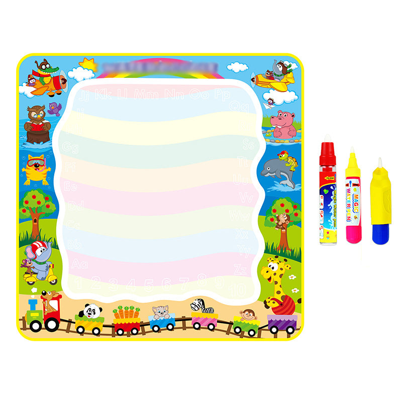 Alphabet animal water canvas